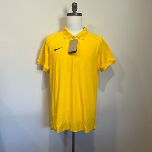 NWT $105 Nike Court 1/4 Zip Dri-FIT Tennis Shirt Slim Fit Gold Men’s L-Tall